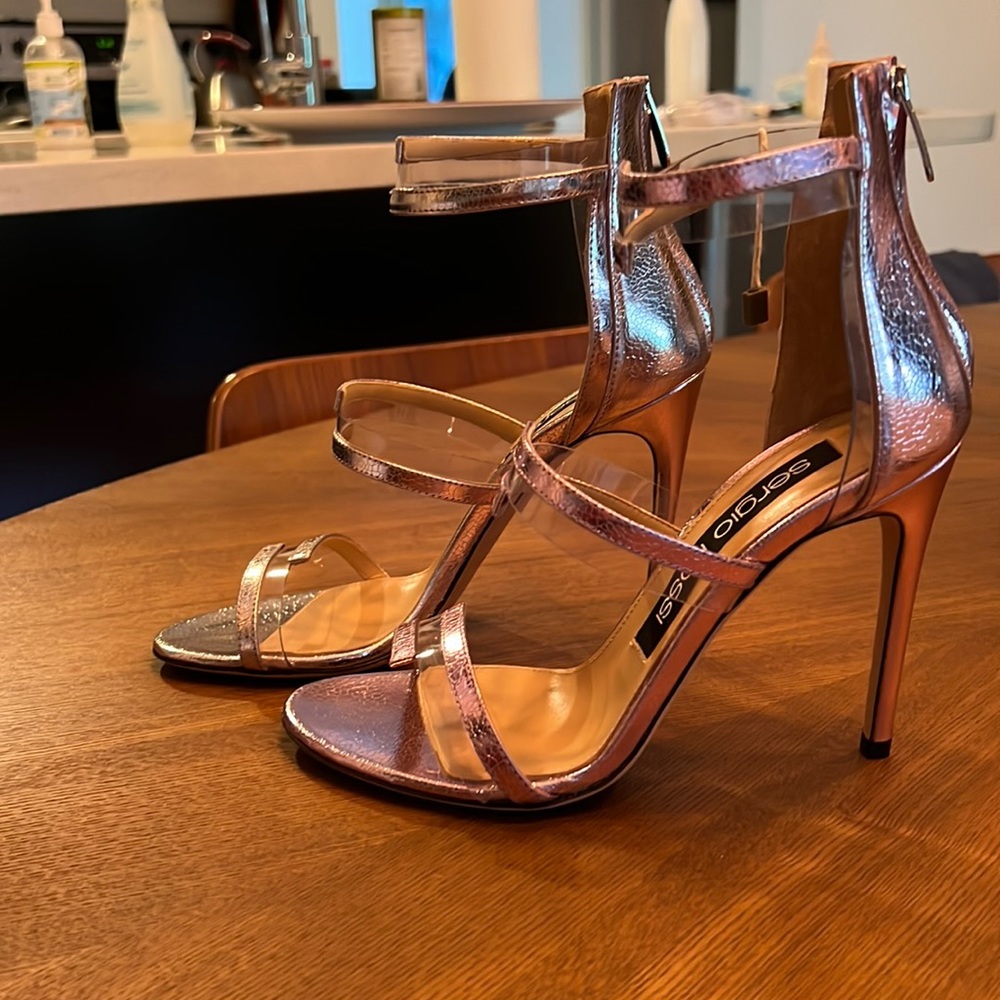 Sergio Rossi scarpe donna sandal/heel, size 37